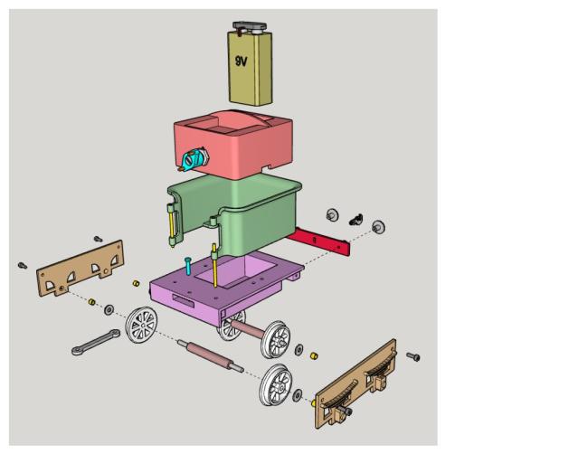 Tender parts assembly drawing