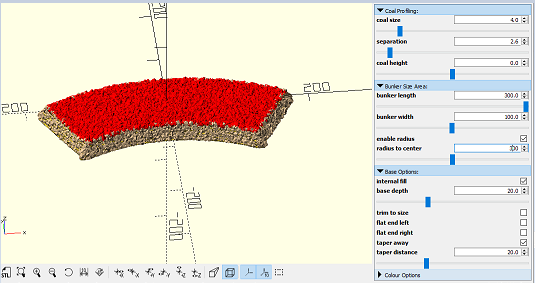 Track base radius