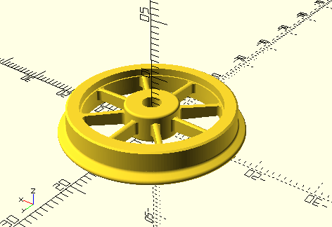 Standard RCH spoked wagon wheel