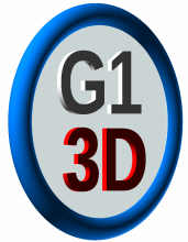 Gauge 1 3D Circle logo